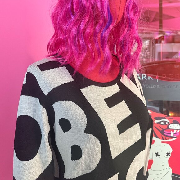 Desigual Unique Maxi Print Dress with “Be You” Slogan - Size L, NWT - Picture 5 of 11